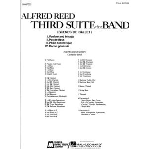 (楽譜) 吹奏楽のための第3組曲 / 作曲：アルフレッド・リード (吹奏楽)(フルスコアのみ)