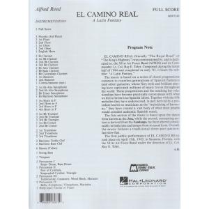 (楽譜) エル・カミーノ・レアル / 作曲：アルフレッド・リード (吹奏楽)(フルスコアのみ)