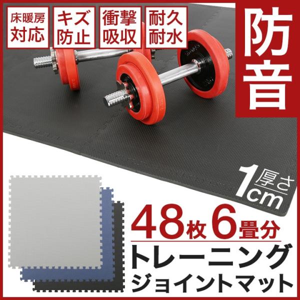 トレーニングマット トレーニングジョイントマット 6畳用 48枚セット サイドパーツ付 【送料無料】...