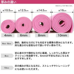 ヨガマット 4mm ケース付き トレーニングマ...の詳細画像3