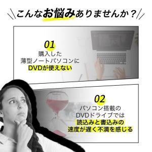 DVDドライブ 外付け USB3.0 ポータブ...の詳細画像1