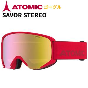 2024 ATOMIC ゴーグル SAVOR SAVOR STEREO AN5106496 メガネ対応 OTG LITE スキー スノーボード RED｜we-love-snow