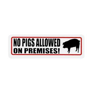 ステッカー No 119 NO PIGS｜we-love-sticker