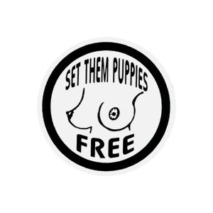 ステッカー No 852 PUPPIES FREE｜we-love-sticker