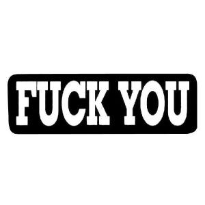 ステッカー No 942 FUCK YOU
