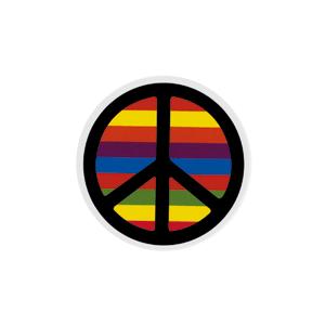 ステッカー No 950 RAINBOW PEACE US950