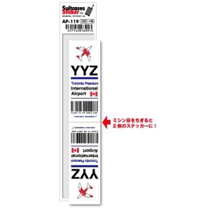 AP119 YYZ Toronto Pearson トロント ピアソン国際空港 North America 空港コードステッカー｜we-love-sticker