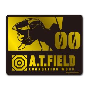 A.T.FIELD ステッカー 取扱注意 ATロゴ ATF001G 鏡面 ゴールド