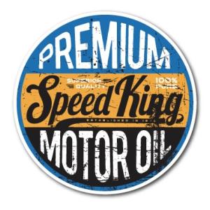 バイカーステッカー BIKER STICKER バイク ハーレー ヘルメット Speed King ...