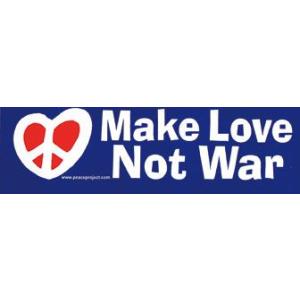 ステッカー BS056 Make Love Not War ミニサイズ｜we-love-sticker