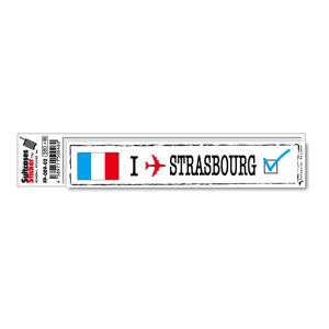 フットプリントステッカー FP009-02 ストラスブール STRASBOURG スーツケース ステッカー トラベル グッズ｜we-love-sticker