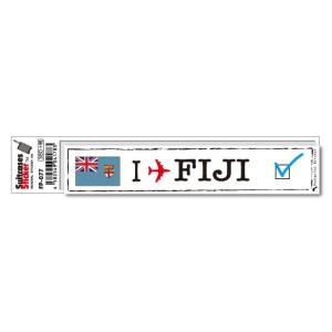 フットプリントステッカー FP077 フィジー FIJI スーツケース ステッカー トラベル 旅行 グッズ｜we-love-sticker