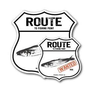 釣りステッカー キス 鱚 Aタイプ 2枚セット FS071 フィッシング