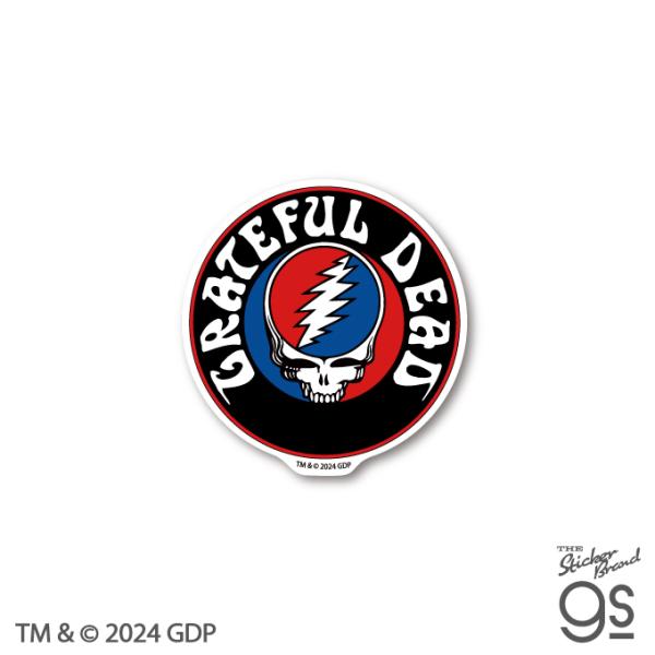 GRATEFUL DEAD ダイカットステッカー サークル ロゴ グレイトフル・デッド バンド アメ...