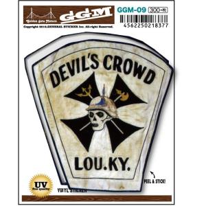 GGM09 devil crowd ステッカー ゴールデンゲートモータース｜we-love-sticker