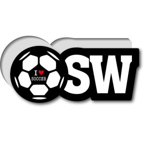 GSJ005 サッカーポジションステッカー ディフェンダーミットフィルダー