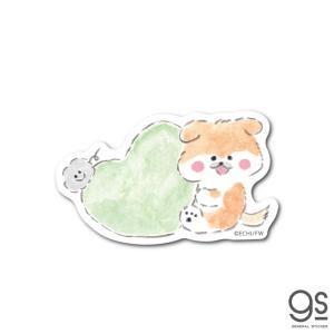 ほわころくらぶ しばころちゃん ハート キャラクターステッカー 漫画 絵本 イラスト 可愛い こいぬ HWC002 gs 公式グッズ