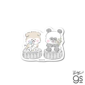 ほわころくらぶ ステッカー しばころちゃん&ぱんころちゃん 犬 パンダ アザラシ 漫画 絵本 イラスト 可愛い gs 公式グッズ HWC013