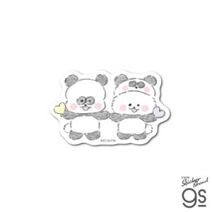 ほわころくらぶ ステッカー ほわころちゃん&ぱんころちゃん ハート 犬 パンダ アザラシ 漫画 絵本 イラスト 可愛い gs 公式グッズ HWC014