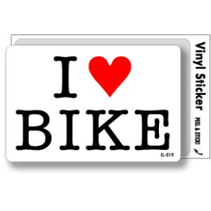 アイラブステッカー IL019 I love BIKE｜we-love-sticker