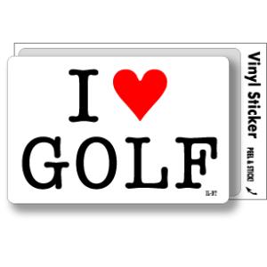 アイラブステッカー ILBT033 I love GOLF ゴルフ