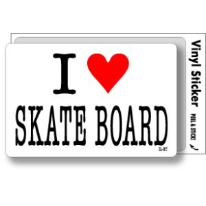 アイラブステッカー ILBT035 I love SKATE BOARD スケートボード｜we-love-sticker