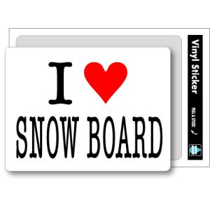 アイラブステッカー ILBT037big I love SNOW BOARD スノボード ビッグサイズ｜we-love-sticker