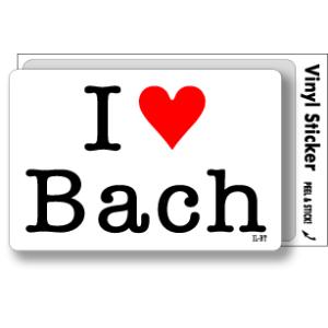 アイラブステッカー ILBT125 I LOVE Bach バッハ