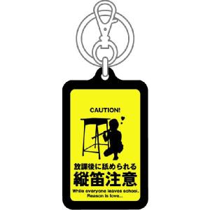 注意キーホルダー KCH09 放課後に舐められ...の詳細画像1