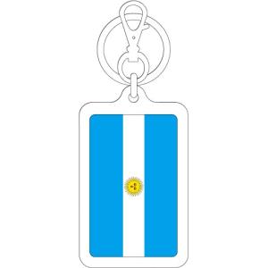 KSK208 アルゼンチン ARGENTINA 国旗キーホルダー 旅行 スーツケース｜we-love-sticker