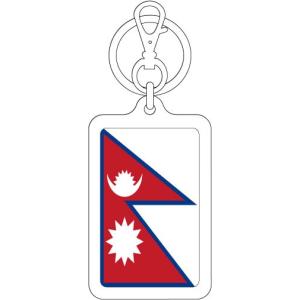 KSK226 ネパール NEPAL 国旗キーホルダー 旅行 スーツケース