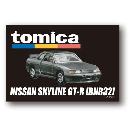 大人トミカ スクエア缶バッジ nissan skyline  gt-r[bnr32]  トミカ TO...