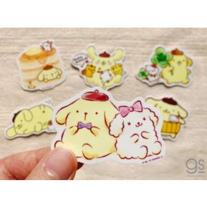 ポムポムプリン ミニステッカー はらまき キャ...の詳細画像1
