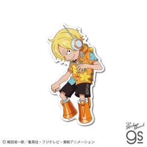 激レア　ワンピース アマダ トレーディングステッカー アニメ　サンジ ワンピース エッグヘッド編 サンジ デフォルメ(mini) キャラクター