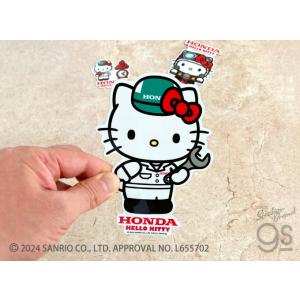 Honda×ハローキティ ビッグサイズステッカ...の詳細画像1