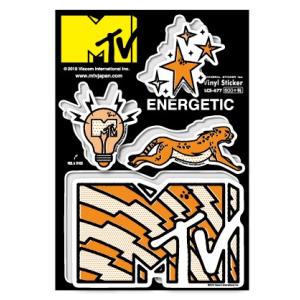 MTV ロゴ ステッカー ブラック LCS334 音楽 ミュージック グッズ