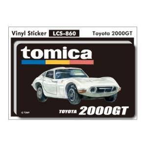 大人トミカステッカー logo+toyota 2000gt トミカ ロゴ TOMICA 車 Sサイズ LCS860 グッズ｜we-love-sticker