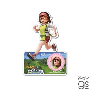 みんなのGOLF WORLD ダイカットステッカー＆ゴルフマーカーセット ナツミ ゴルフ コレクション ゲーム キャラクター gs 公式グッズ MGL003