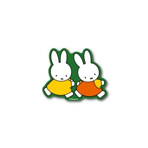 miffy ダイカットビニールミニステッカー おいかけっこ キャラクターステッカー 絵本 イラスト かわいい こども うさぎ gs 公式グッズ MIF027