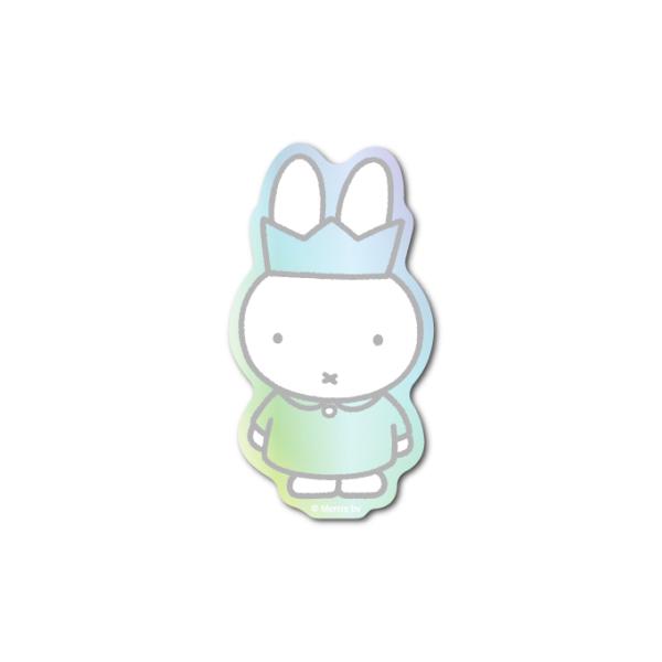 miffy ホログラムステッカー 王冠 キャラクター 絵本 イラスト かわいい こども うさぎ gs...