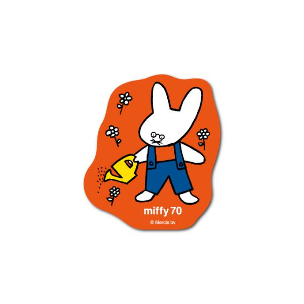 miffy70周年 ダイカットステッカー07 ミッフィー 記念 期間限定 絵本 イラスト 可愛い こ...