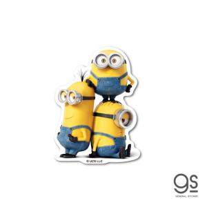 ミニオンズ ダイカットミニステッカー CG ボブとケビン＆スチュアート ユニバーサル キャラクターステッカー 映画 怪盗グルー シリーズ イラスト MN018