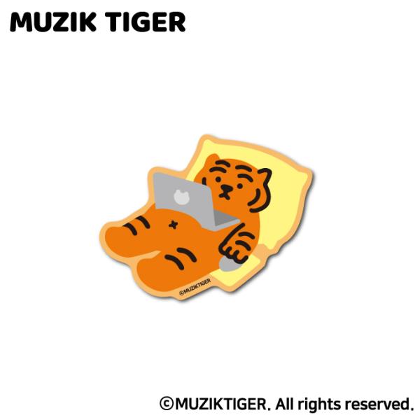 MUZIK TIGER ダイカットミニステッカー パソコン オシャレ ムジークタイガー 韓国 トレン...
