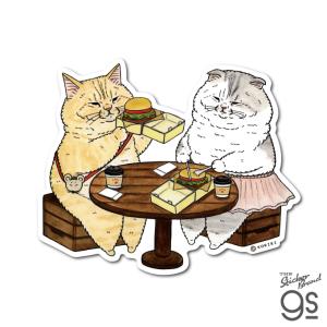 世にも不思議な猫世界 ビッグサイズステッカー 二人三脚 KORIRI 猫