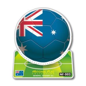 サッカーボールステッカー オーストラリア AUSTRALIA NF002 スポーツステッカー ワールドカップ｜we-love-sticker