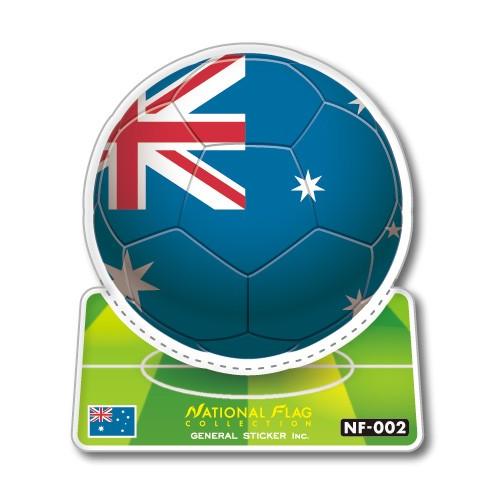 サッカーボールステッカー オーストラリア AUSTRALIA NF002 スポーツステッカー ワール...