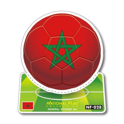 サッカーボールステッカー モロッコ MOROCCO NF028 スポーツステッカー ワールドカップ