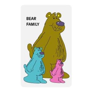 ステッカー NM016 BEAR FAMILRYの商品画像