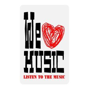 ステッカー NM058 WE LOVE MUSIC : ゼネラルステッカー - 通販 - Yahoo