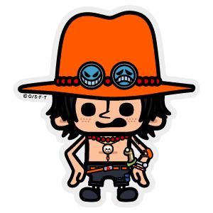 ワンピース パンソンワークス コラボステッカー ポートガス D エース Sサイズ Ops10 One Piece ステッカー グッズ Ops 10 ゼネラルステッカー 通販 Yahoo ショッピング